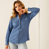 Ariat Ladies Everyday western Snap L.S Shirt - Light Chambray