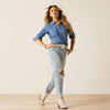 Ariat Ladies Everyday western Snap L.S Shirt - Light Chambray