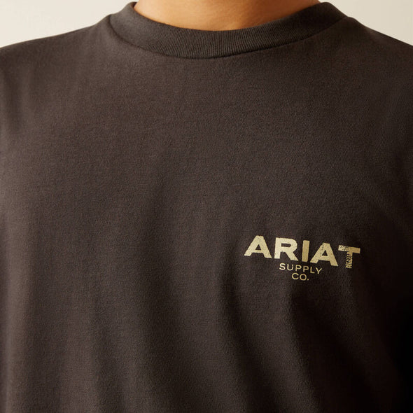 Ariat Boy's Explore Circle T-Shirt - Vintage Black