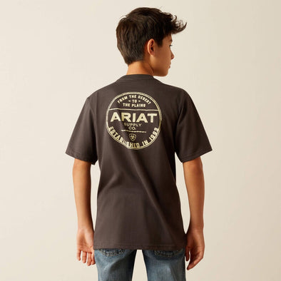 Ariat Boy's Explore Circle T-Shirt - Vintage Black