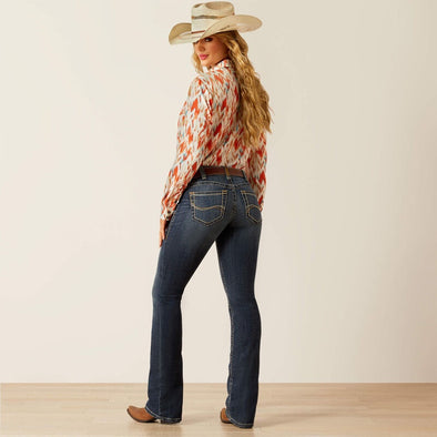 Ariat Ladies Mid Rise Lilla Boot Cut Jeans - Missouri