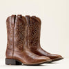 Ariat Sport Wide Square Toe Cowboy Boots - Dark Tan