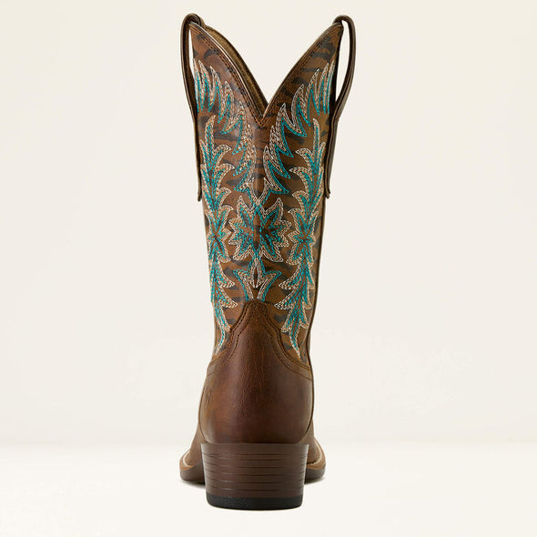 Ariat Ladies Beaumont K Toe Boot - Sassy Brown/Gilded Tiger Print