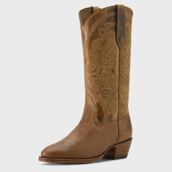 Ariat Ladies R Toe Western Boot - Pearl Brown