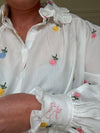 Black Colt Frankie Shirt - Flower Embroidery