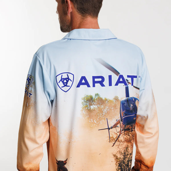 Ariat Adults Unisex Fishing Shirt - Helimuster