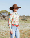 Black Colt Maggie Floral Lace Shirt