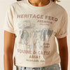 Ariat Ladies Feed SS T-Shirt - Oatmeal Heather