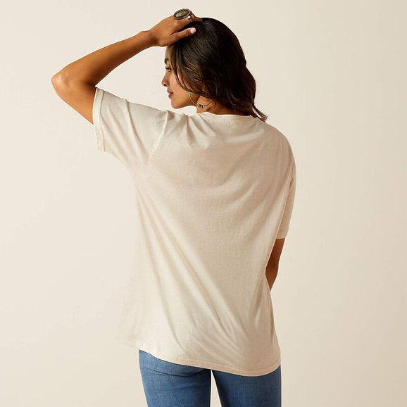 Ariat Ladies Feed SS T-Shirt - Oatmeal Heather