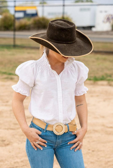 Black Colt White Short Sleeve Shirt