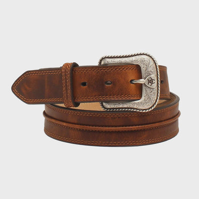 Ariat Men's Raised Centre  Leather Belt