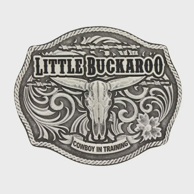 Western Kids Buckle - Classic Impressions Lil Buckaroo Skull Attitude