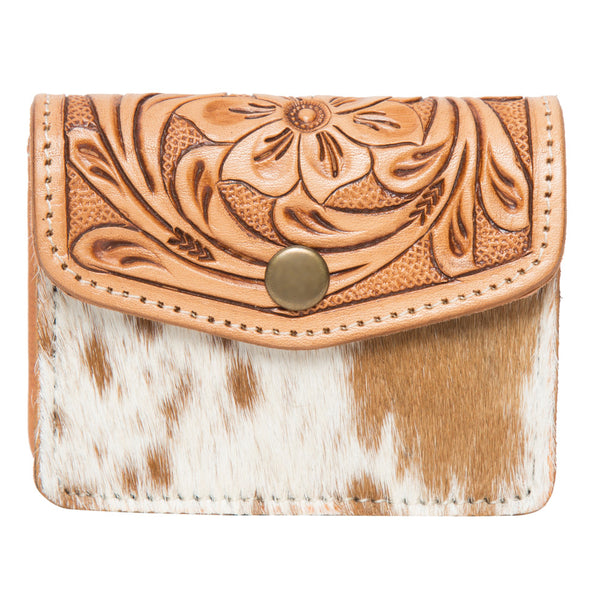 The Design Edge Tooling Leather Cowhide Purse - Chile