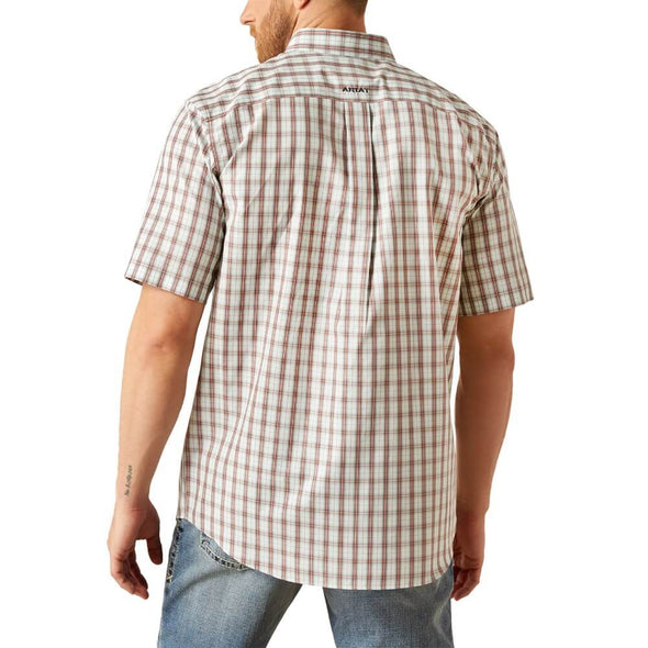 Ariat Men's Wrinkle Free Elton S.S Shirt - White