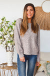 Daisy Embroidered Knit Jumper - Beige