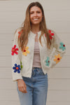 Flower Power Knit Cardigan