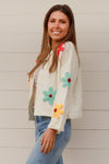Flower Power Knit Cardigan