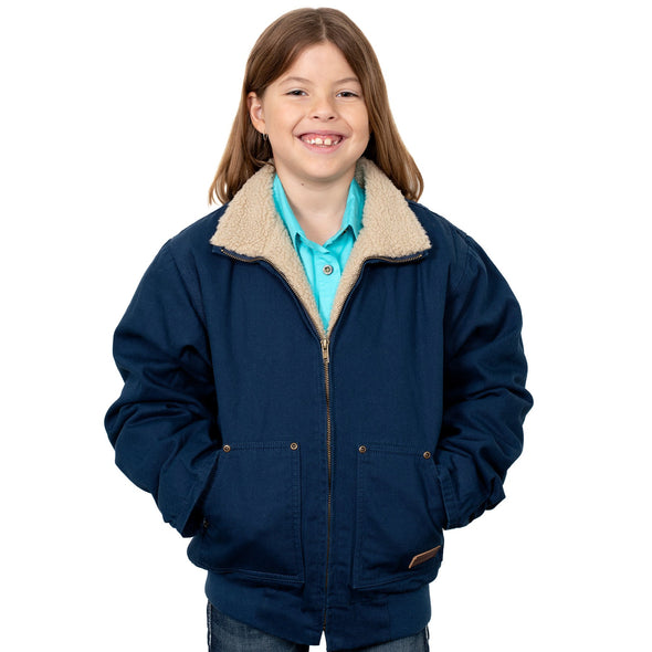 JNR Diamantina Sherpa Jacket - Navy