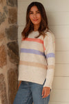 Keeley Relaxed Fit Wool Blend Stripe Jumper