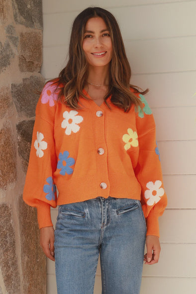 Olivia Knit Floral Cardigan