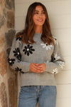 Ladies Daisy Pullover - Grey Flec