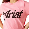 Ariat Girl's Spur Script S.S T-Shirt - Neon Pink