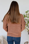 Ava Embroidered Knit Jumper - Tan