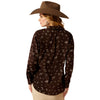 Ariat Women's Homestyle L.S Shirt Mole Ranch Brand Fit - Chocolate