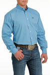 Cinch Men's L.S Print Full Button Shirt - Blue