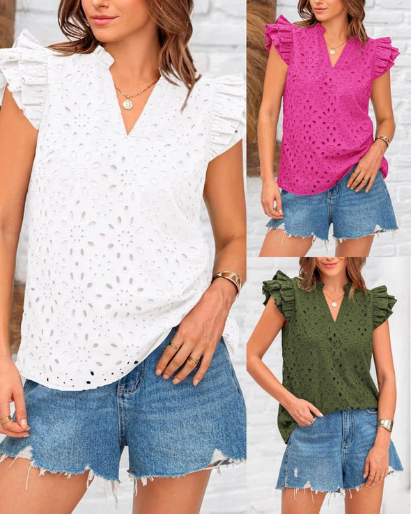 Claudia Frill Sleeve Top