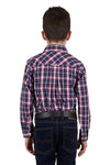 Thomas Cook Boy's Colby L/S Shirt - Navy/Red