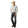 Ariat Men's Pro Series Grady Classic Fit L.S Shirt - Light Brown/Blue