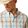 Ariat Men's Pro Series Grady Classic Fit L.S Shirt - Light Brown/Blue