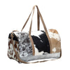 Compact Cowhide & Leather Travel Bag