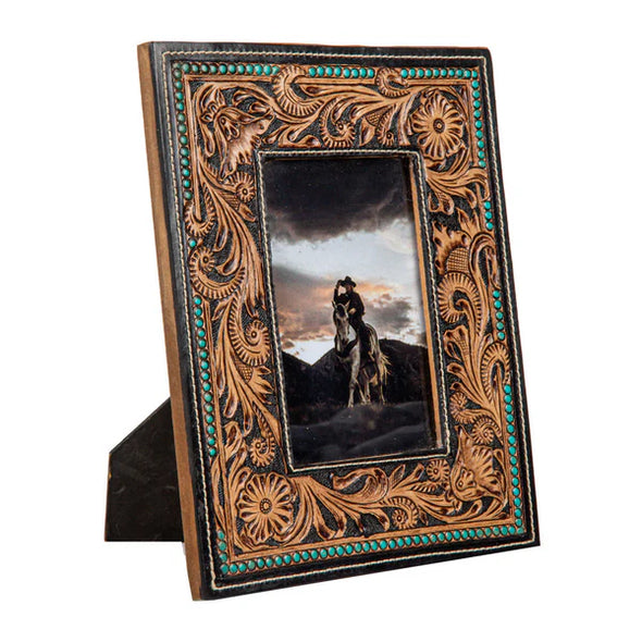 Mesa Plateau Hand Tooled Photo Frame