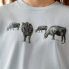 Ariat Girls Born to Farm T-Shirt - Sky Blue