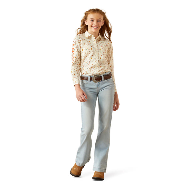 Ariat Girls Zoe Trouser Jeans - Fawn
