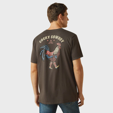 Ariat Men's Cocky Cowboy T-Shirt - Vintage Black