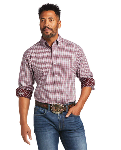 Ariat Relentless Forge Stretch Classic Fit L/S Shirt - Zifandel