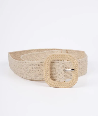 Metz Square Buckle Woven Belt