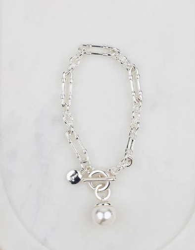 Single Pearl Toggle Bracelet