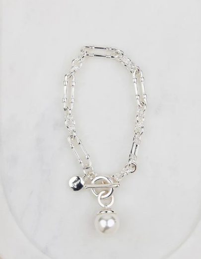 Single Pearl Toggle Bracelet