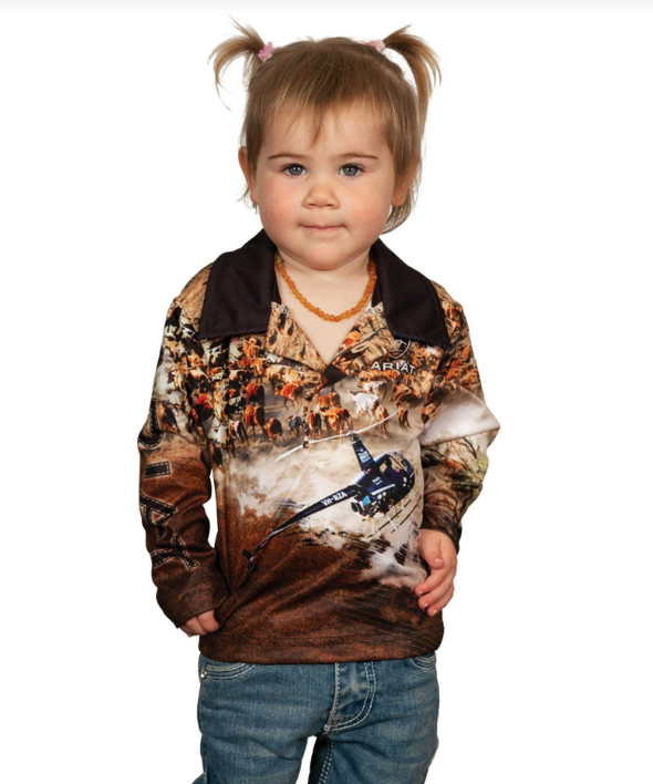 Ariat Kids Fishing Shirt - Helimustering