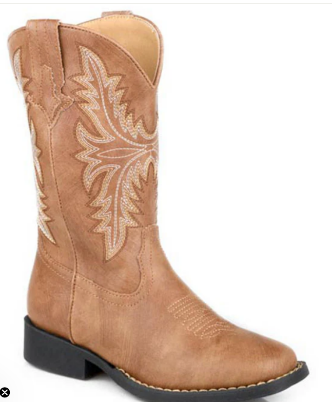 Tan Roper Boots Roper Big Kids Luke Boot - Tan – Crossdraw Country Co.