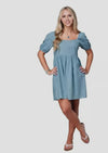 Roper Ladies Five Star Dress - Solid Blue