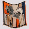 Orange Horse Square Scarf by Taylor Hill