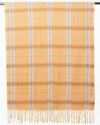 Super Soft Mustard Plaid Fringed Scarf by Taylor Hill