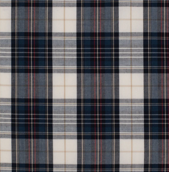 Just Country Boy's Brayden 1/2 Button L.S Work Shirt - Navy/Red Plaid