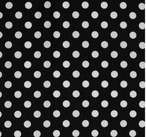 Just Country Ladies Abbey Full Button L.S Work Shirt - Black Polka Dots/Red Polka Dots