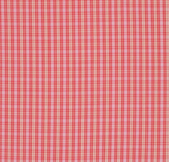 Just Country Abbey Frills Full Button L.S  Work Shirt - Light Pink Plaid